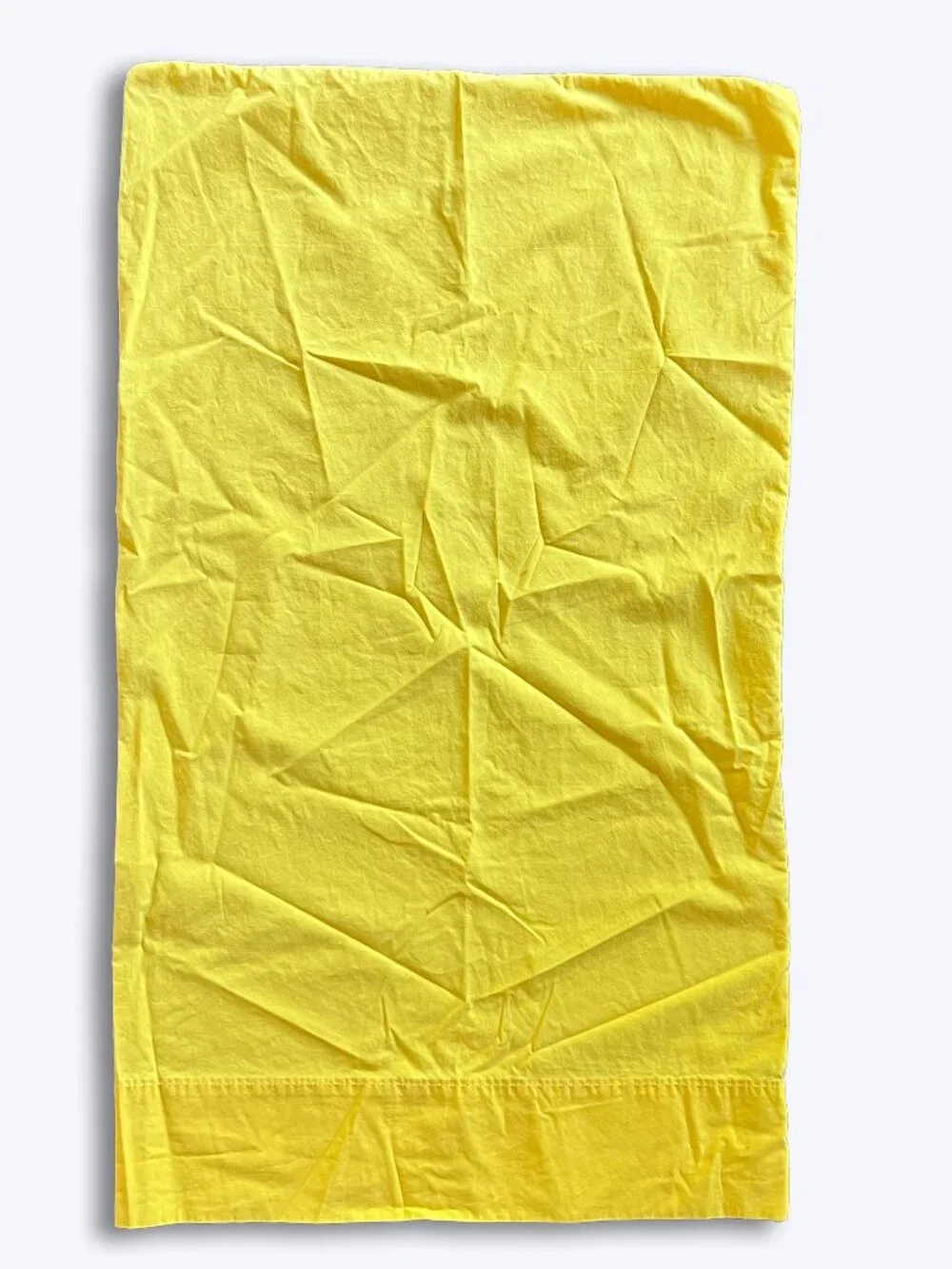 Ralph Lauren Vtg Yellow Cotton Standard Pillowcase Solid RL-73 Classic Prep Bed